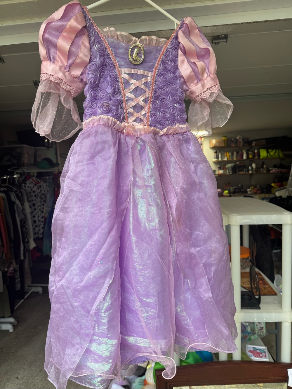 Girls Rapunzel Dress Up Costume